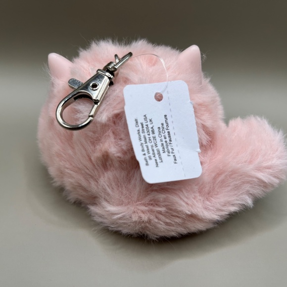 Pink Puff Cat Keychain - Picture 3 of 5